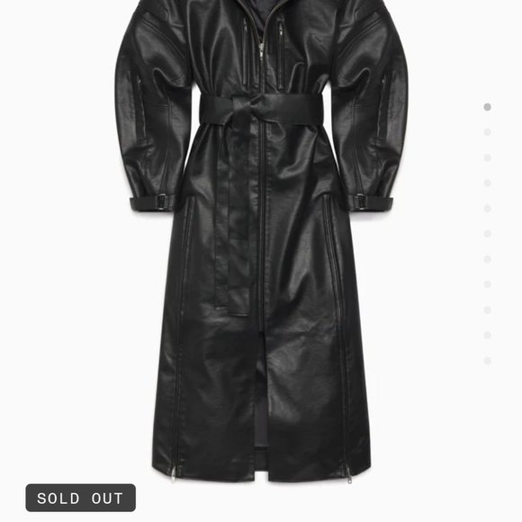 KHY Kylie Jennfer Faux Leather Trench brand new - Picture 9 of 9